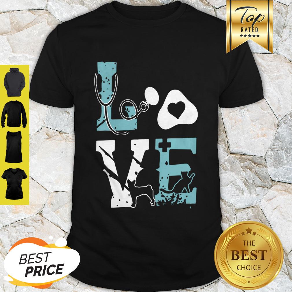 Love Cat Nurse Pet Paw Shirt