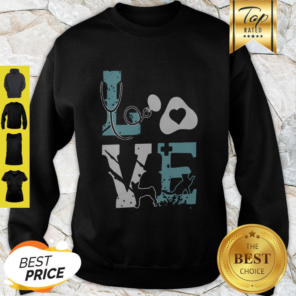 Love Cat Nurse Pet Paw Shirt