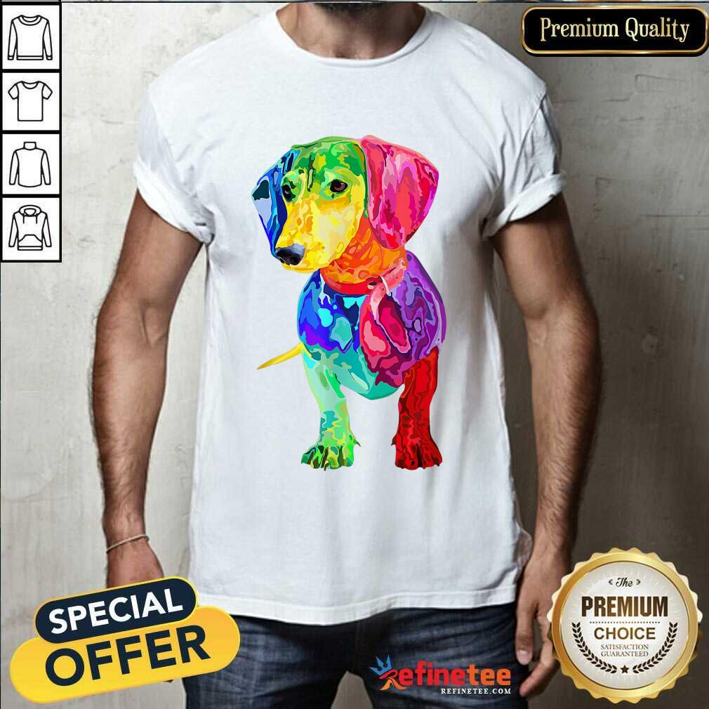 Lover Dachshund Colorful Shirt