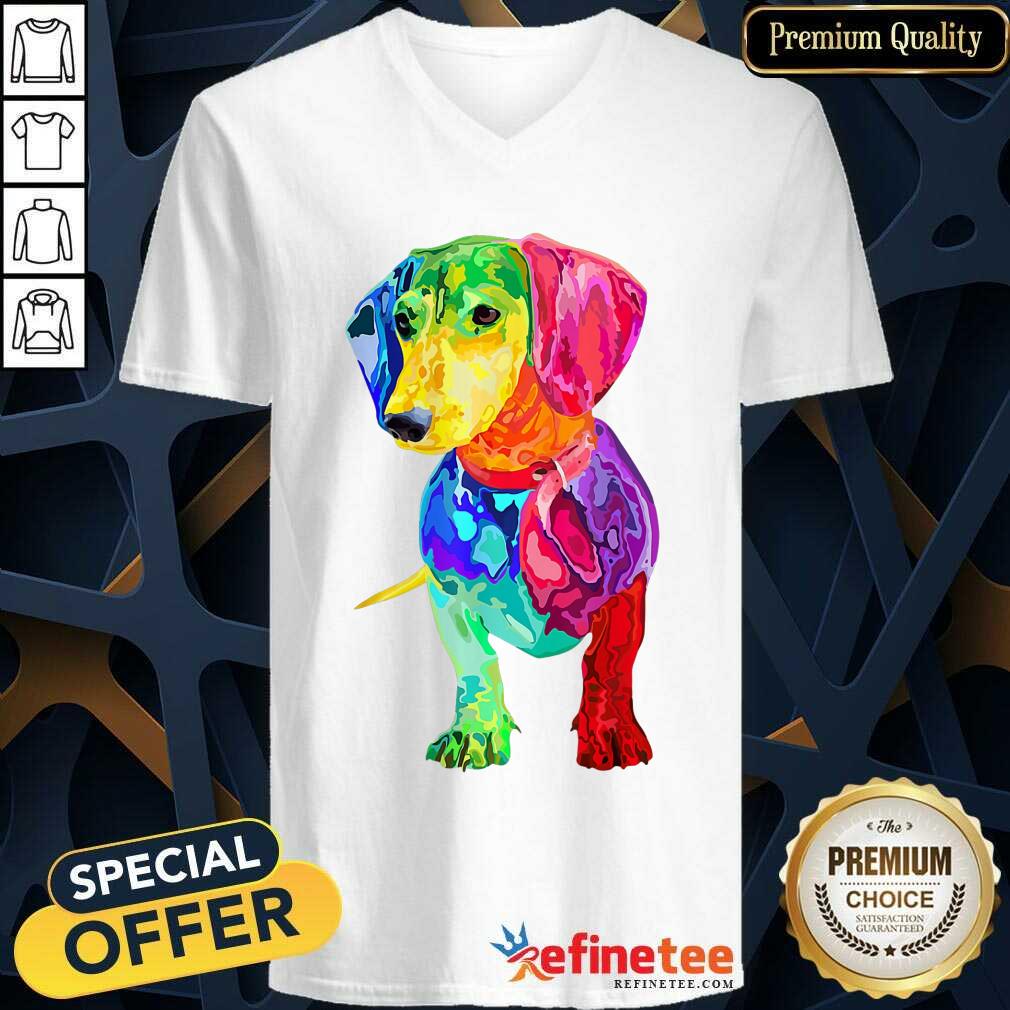 Lover Dachshund Colorful Shirt