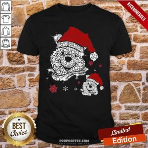 Hot Bear Diamond Santa Shirt