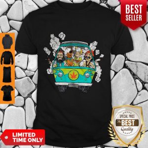 Official Peace Bus Scooby Doo And Friends Smoking Weed Shirt
