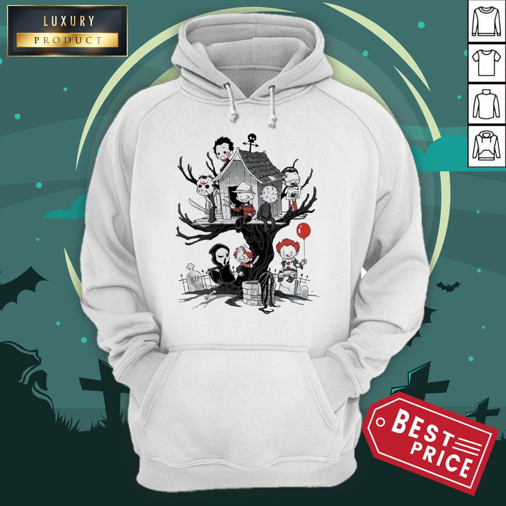 Maniac Park Horror Character Theme Park Tree Halloween Shirt