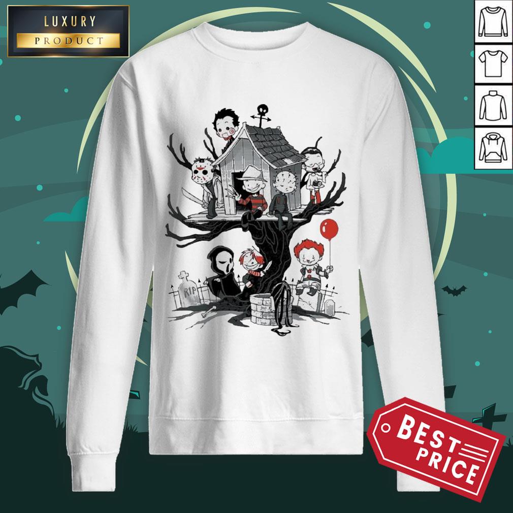Maniac Park Horror Character Theme Park Tree Halloween Shirt