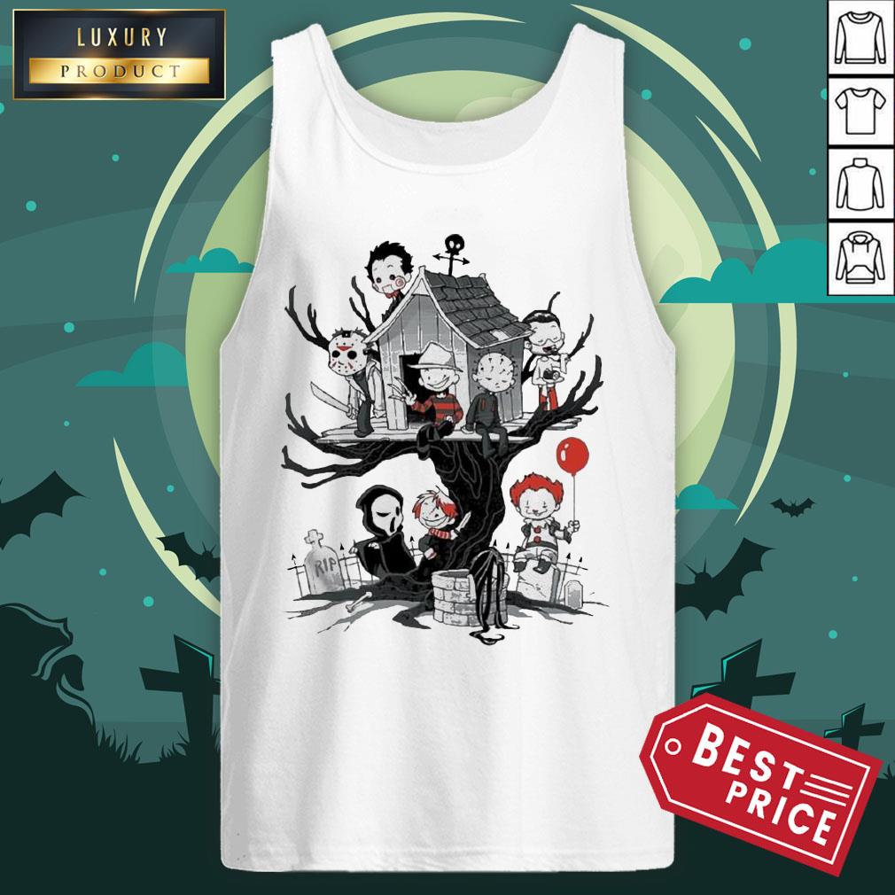 Maniac Park Horror Character Theme Park Tree Halloween Shirt