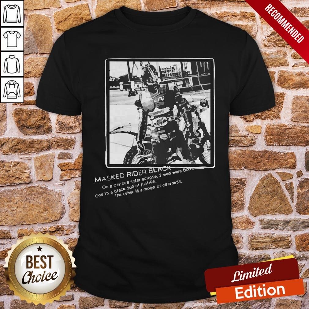 Masked Rider Black Designed By Yoshito Sugawara Shirt