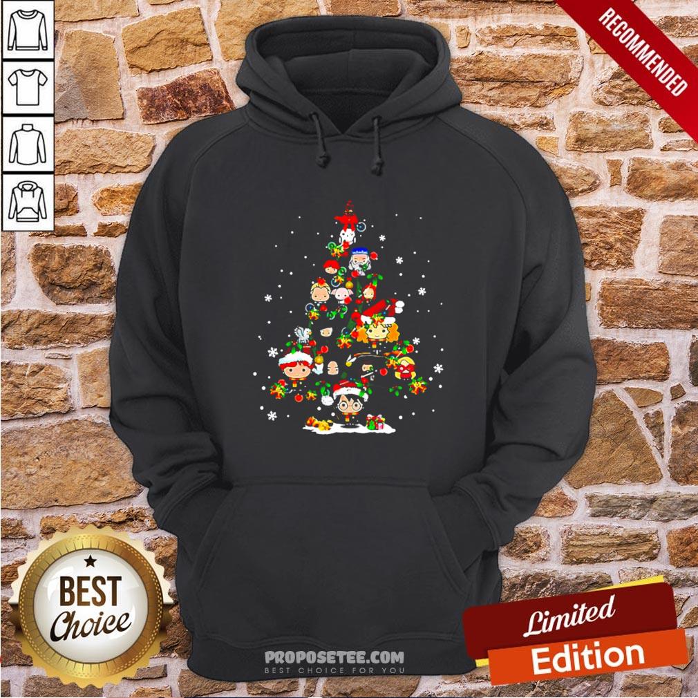 Merry Christmas Harry Potter Chibi Tree Shirt