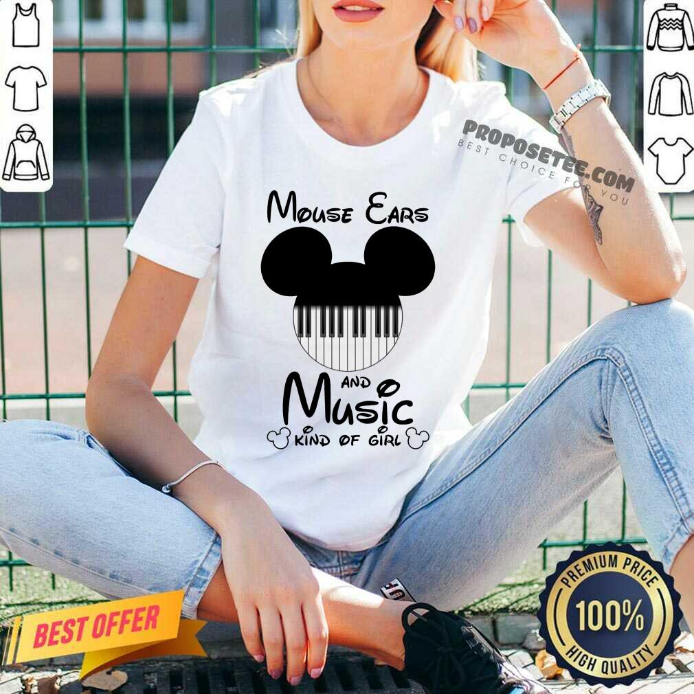 Mickey Mouse Ears And Music Kind Of Girl Shirt