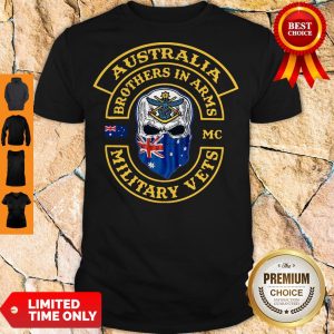 Top Australia Brothers In Arms MC Military Vefs Shirt