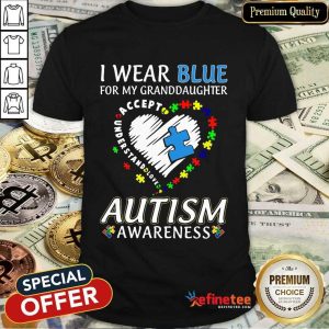 Premium Blue Autism Granddaughter Shirt