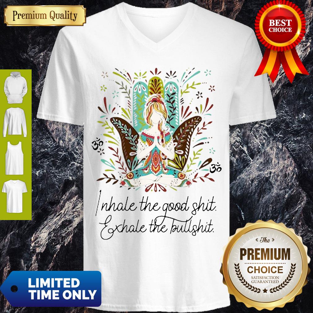 Vintage Girl Yoga I Hate The Good Shit Exhale The Bullshit Shirt