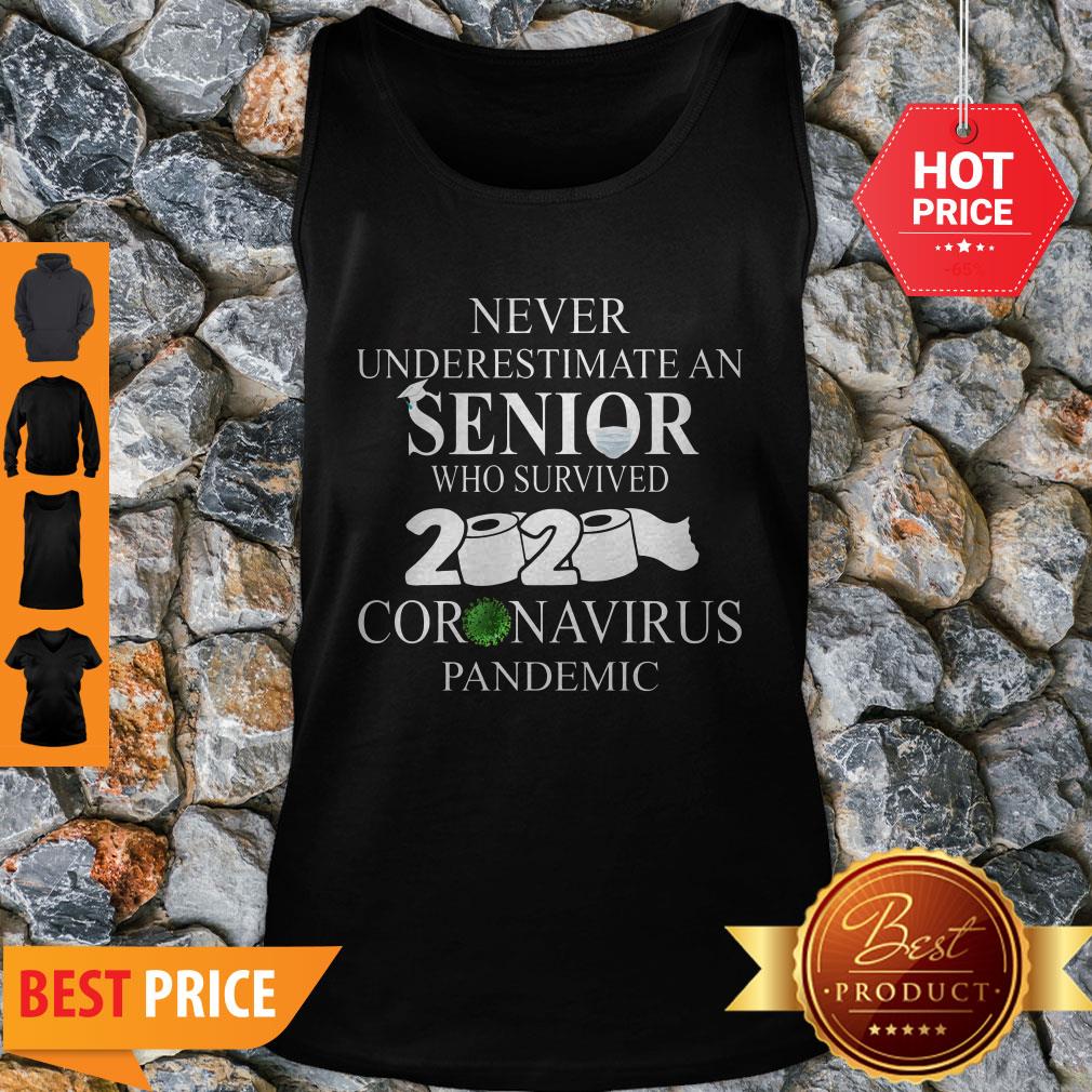 Never Underestimate An Senior Who Survived 2020 Coronavirus Pandemic Shirt