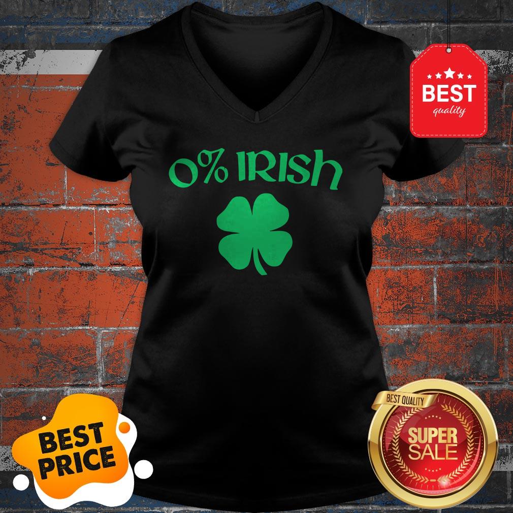 Nice 0% Irish Funny Beer Drinking Saint Patricks Day Shirt