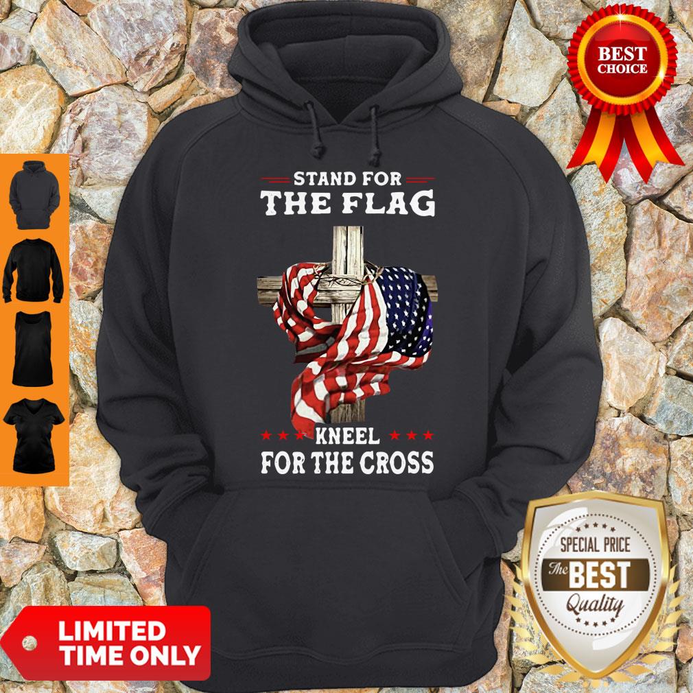 Nice American Stand For The Flag Kneel Dot The Cross Shirt