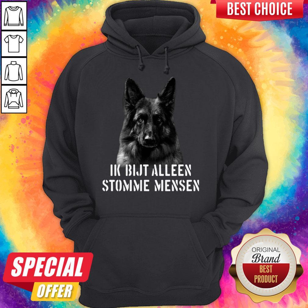 Nice Duitse Herder Ik Bijt Alleen Stomme Mensen Shirt