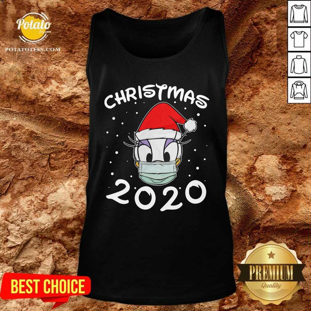 Nice Face Daisy Santa Wear Mask Merry Christmas 2020 Christmas Shirt