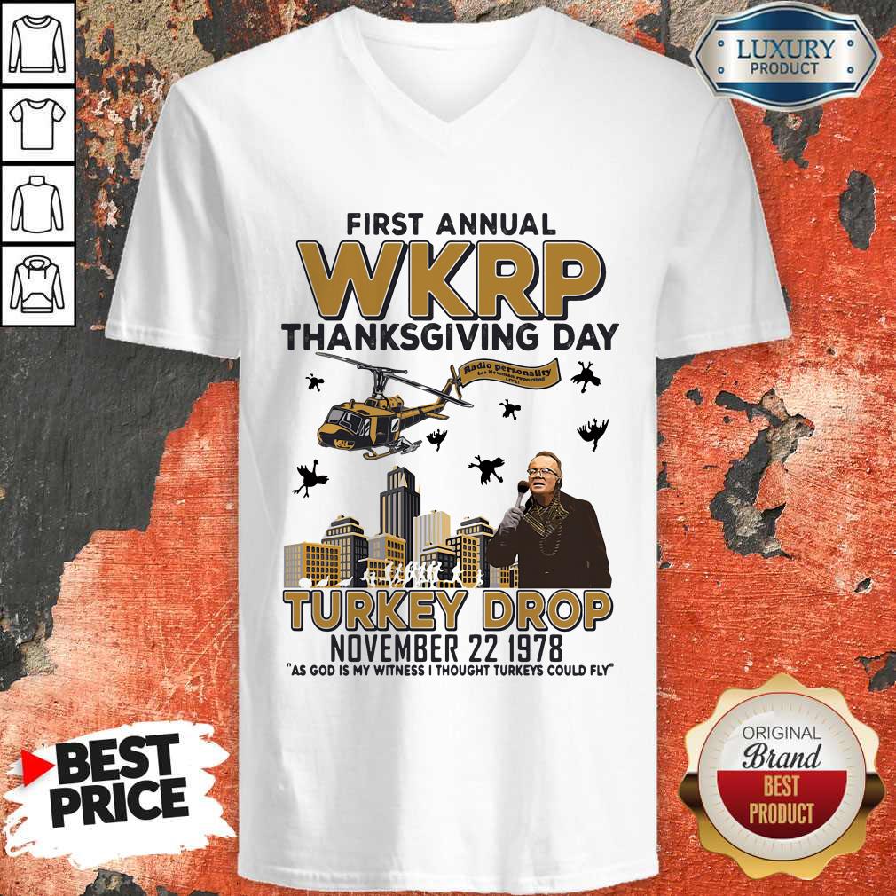 Nice First Annual Wkrp Thanksgiving Day Turkey Drop November 22 1978 Shirt