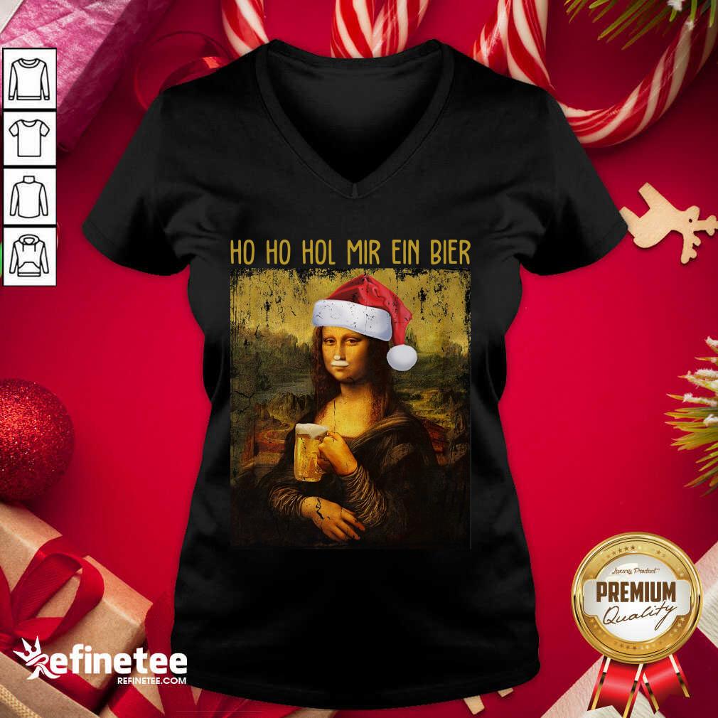 Nice Ho Ho Hol Mir Ein Bier Christmas Shirt