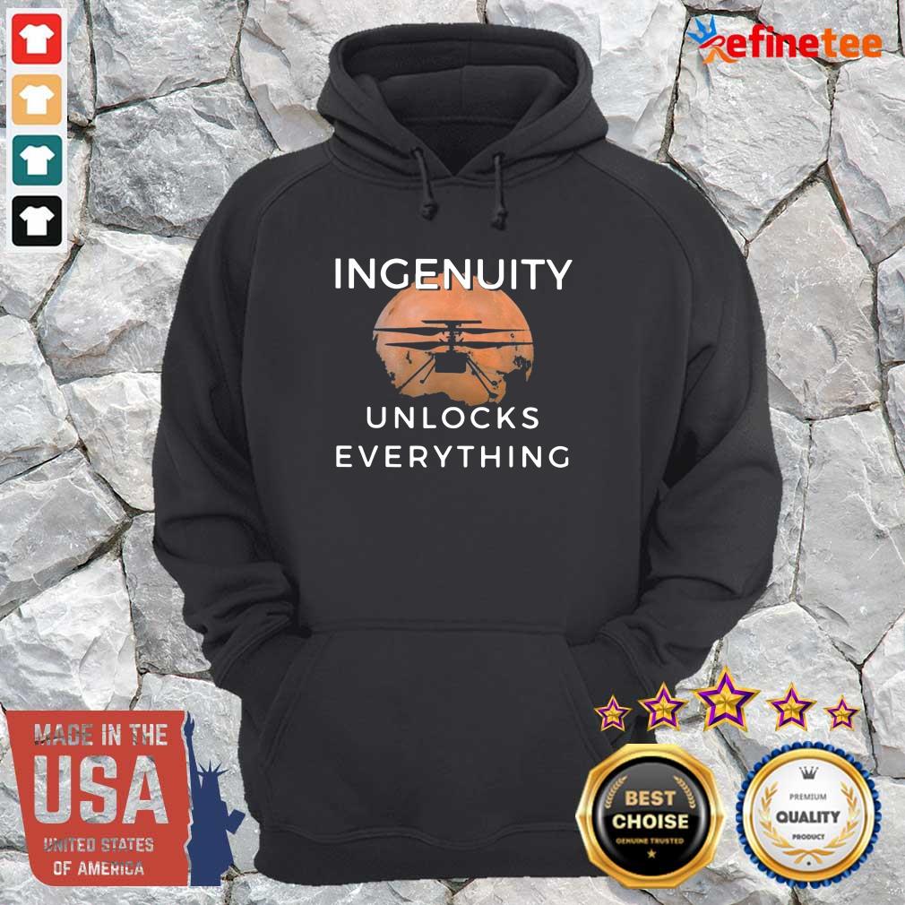 Nice Ingenuity Unlocks Everything Perseverance Rover Nasa Shirt