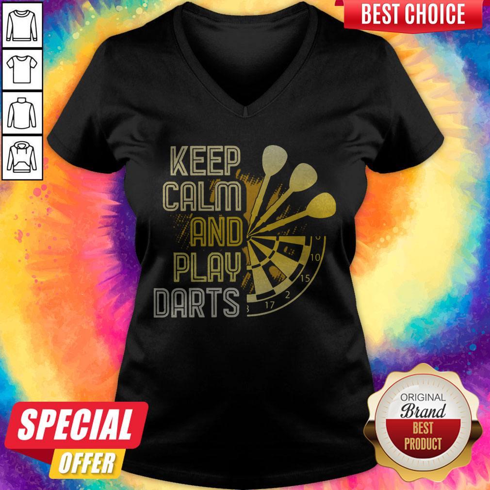Nice Keep Calm And Play Darts Shirt