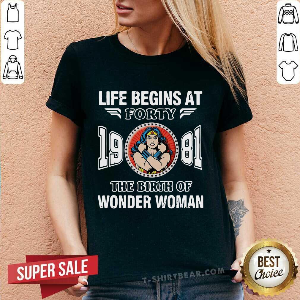 Nice Life Begins At Thirty Five 1986 The Birth Of Wonder Woman Shirt