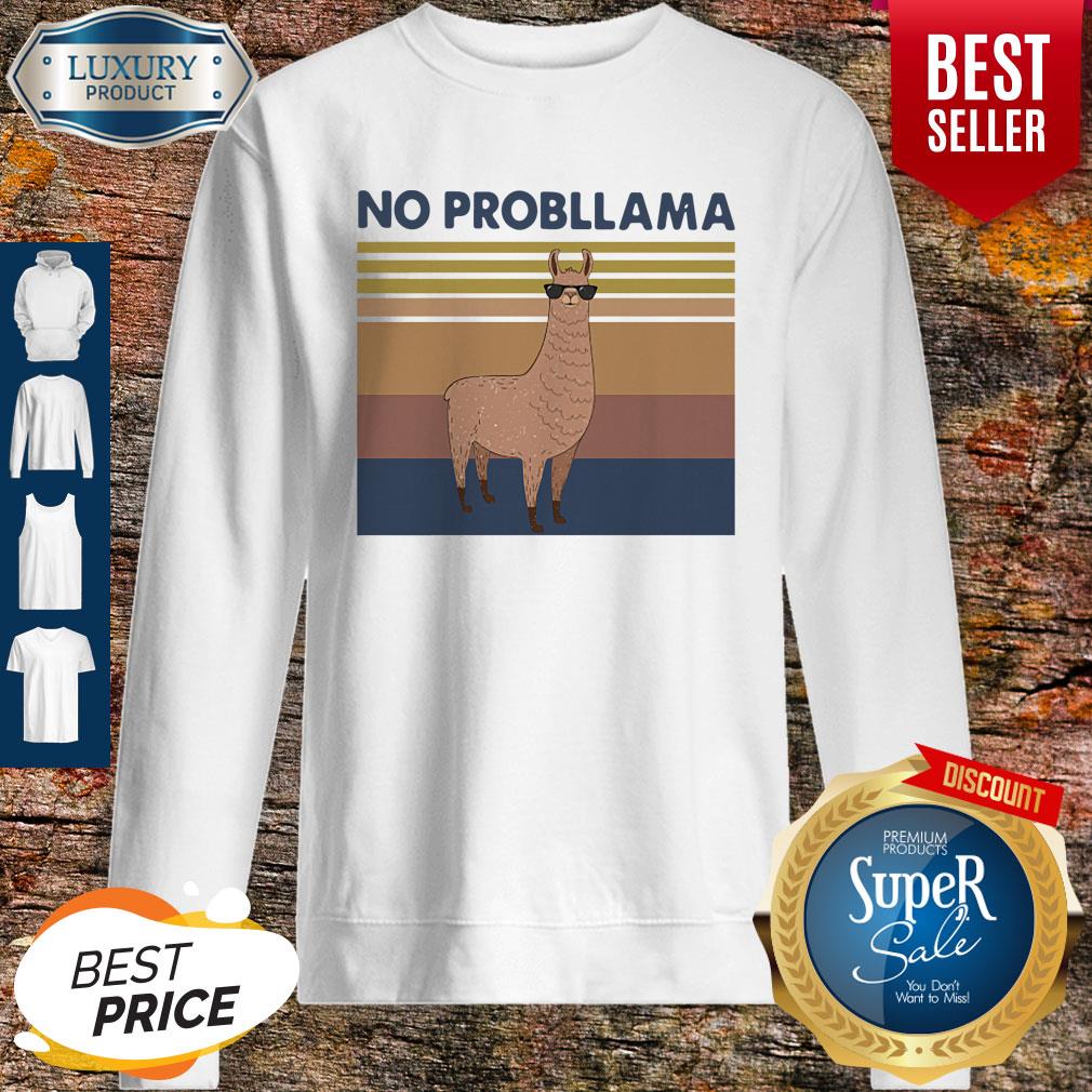 Nice Llama No Probllama Vintage Shirt