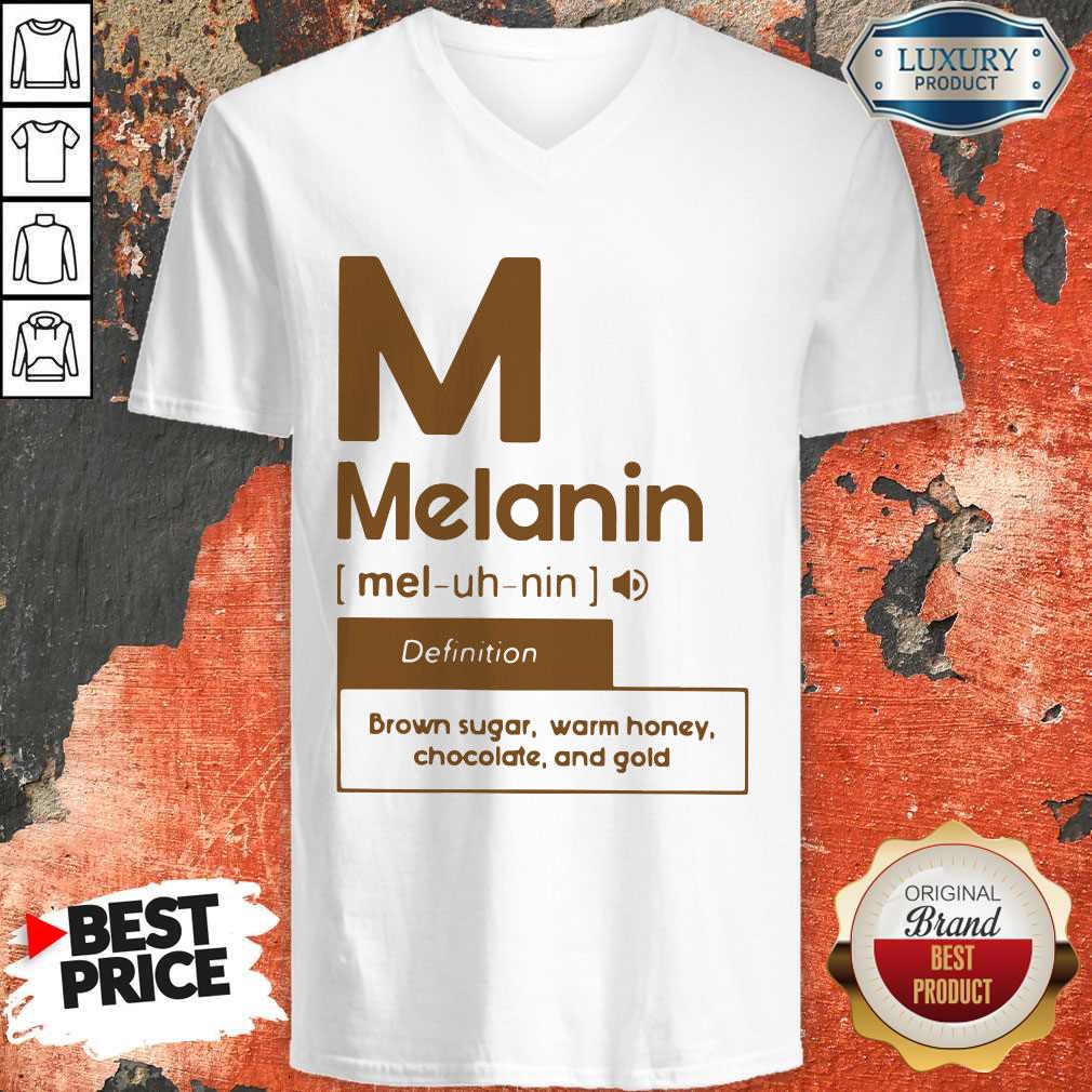 Nice M Melanin Brown Sugar Warm Honey Chocolate And Gold Shirt