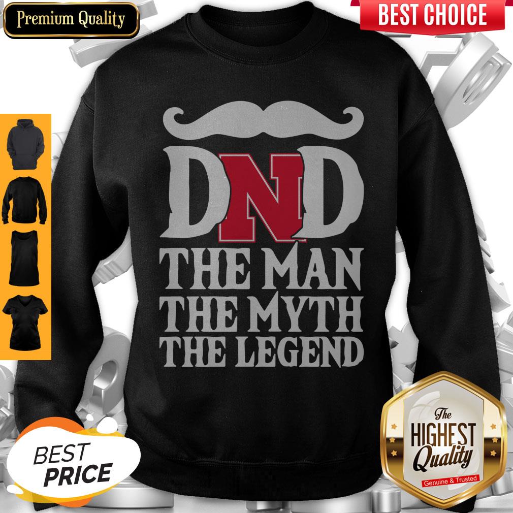 Nice Nebraska Cornhuskers Dad The Man The Myth Legend Happy Father's Day Shirt