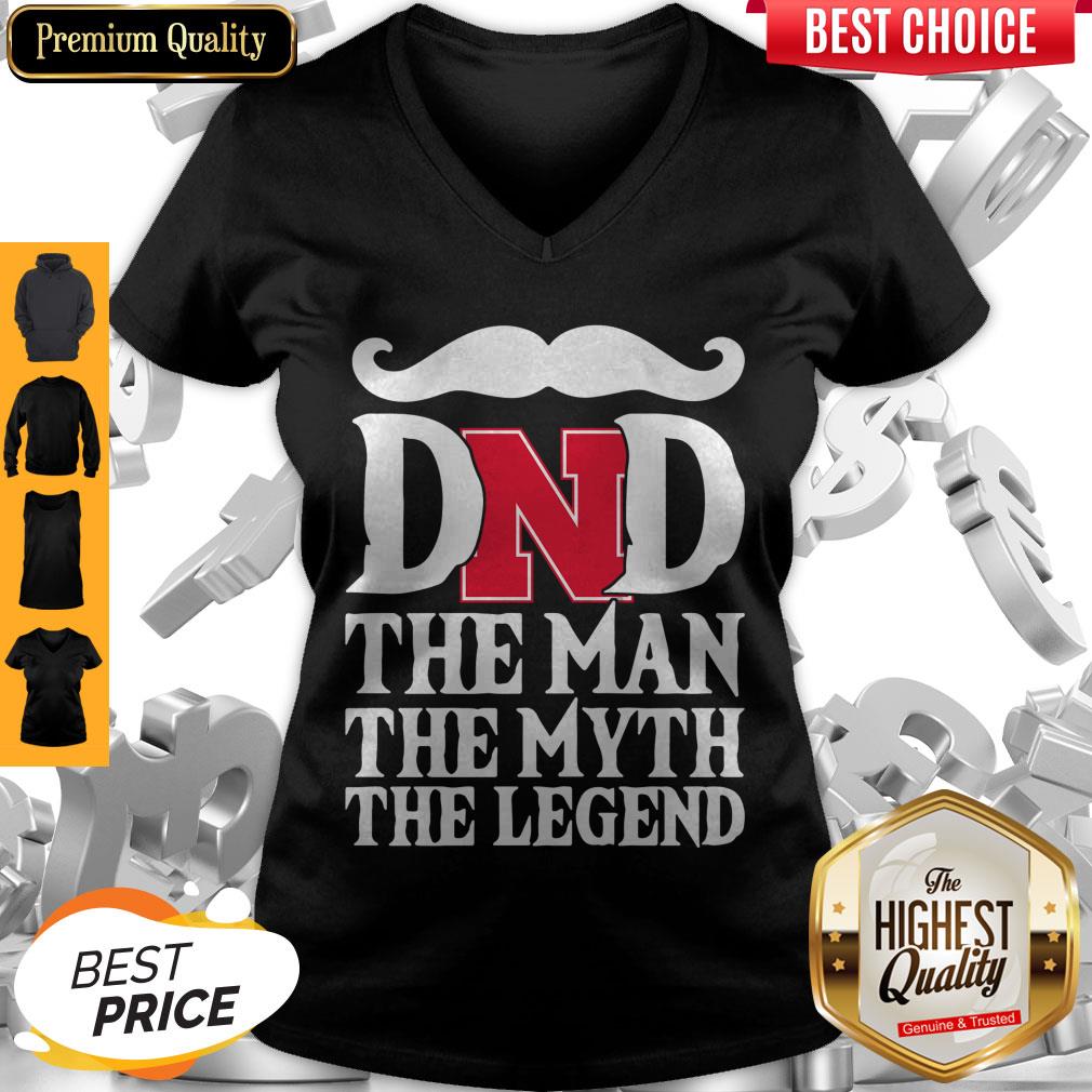 Nice Nebraska Cornhuskers Dad The Man The Myth Legend Happy Father's Day Shirt