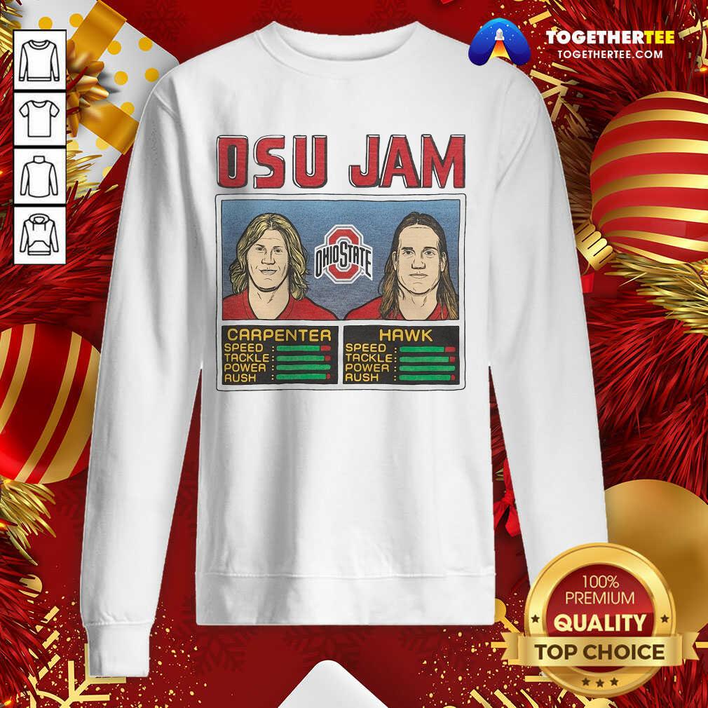 Nice Osu Jam Ohio State Carpenter Hawk Classic T-Shirt