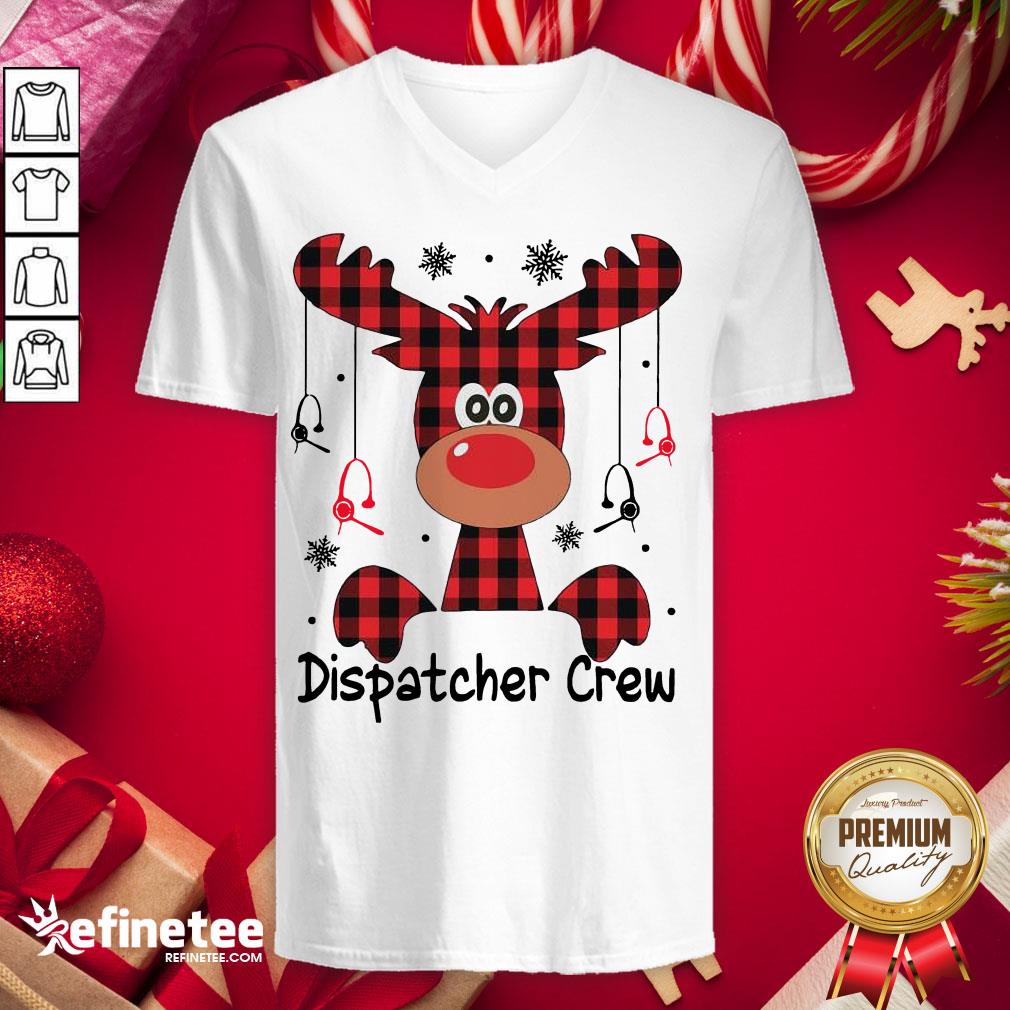 Nice Reindeer Dispatcher Crew Christmas Shirt