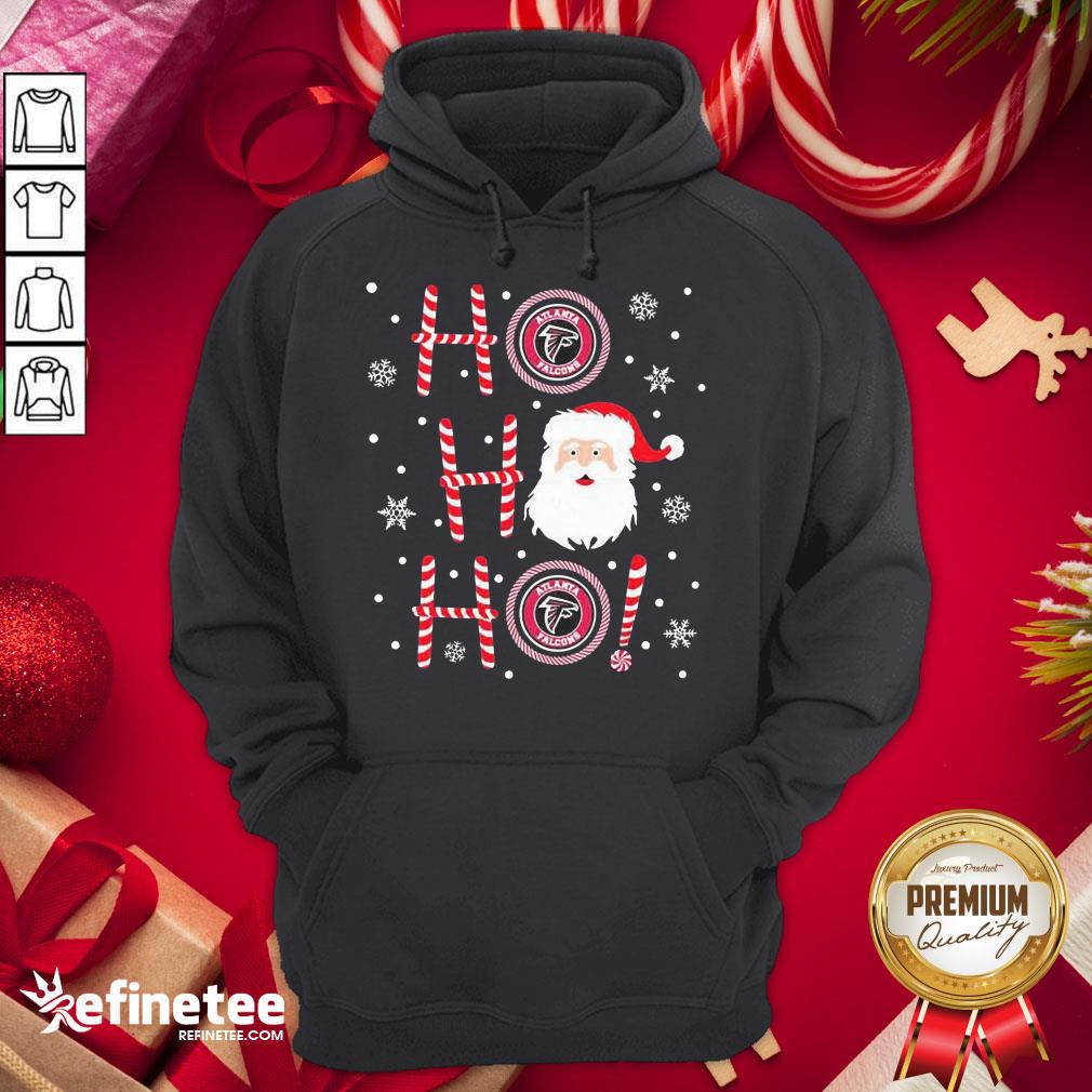 Nice Santa Claus Ho Ho Ho Atlanta Falcons Christmas Shirt