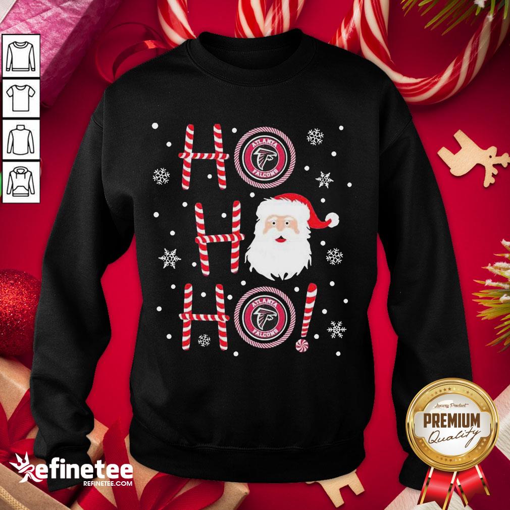 Nice Santa Claus Ho Ho Ho Atlanta Falcons Christmas Shirt