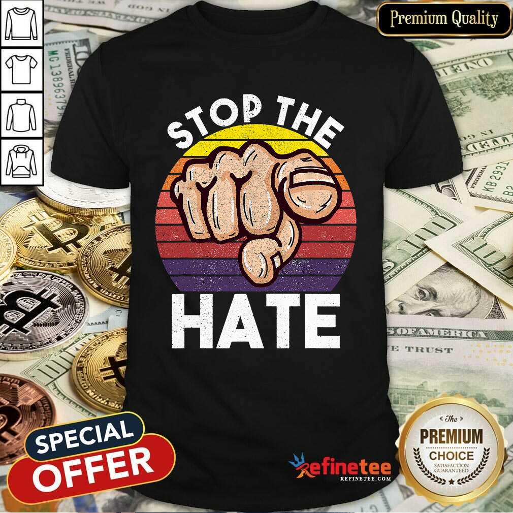 Nice Stop Asian Hate Hand Vintage Shirt