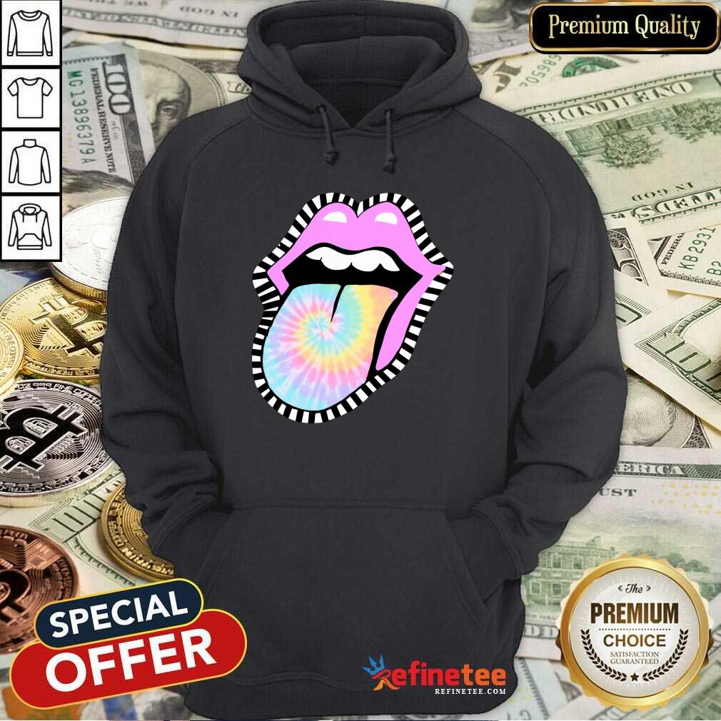 Nice Tie Dye Lips Shirt