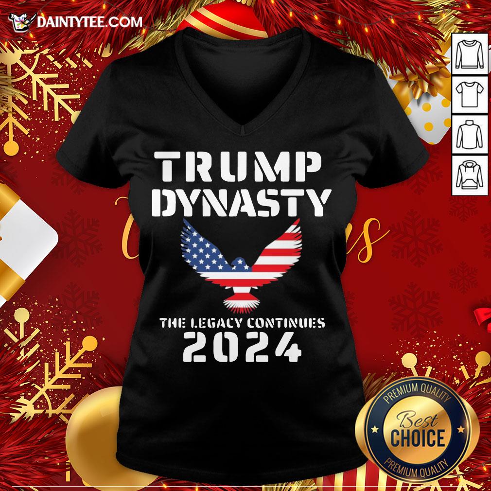 Nice Trump Dynasty The Legacy Continues 2024 American Flag Shirt
