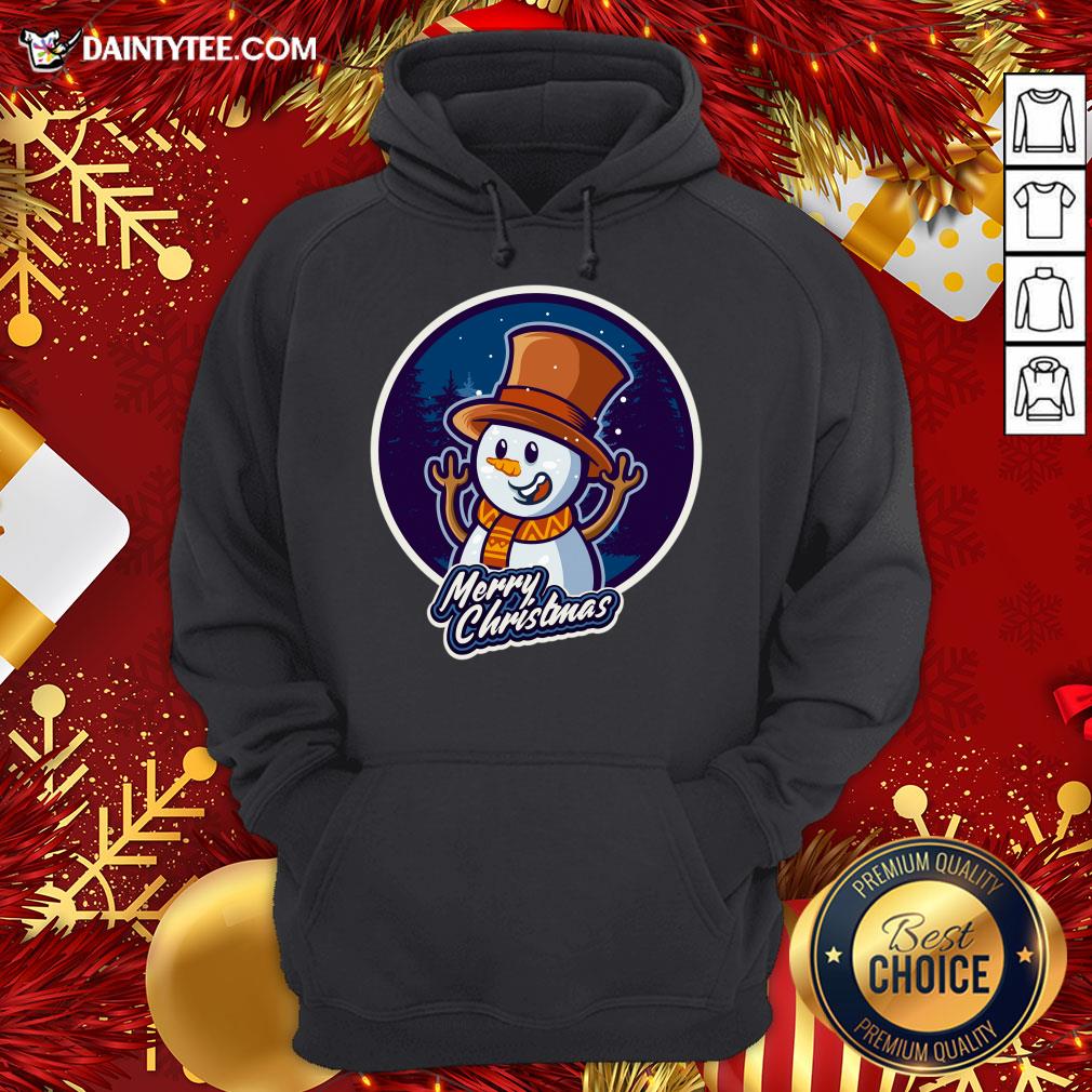 Nice Xmas Smiley Snowman Merry Christmas T-Shirt