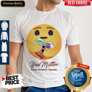 Icon Hug Heart You Matter Suicide Prevention Awareness Shirt