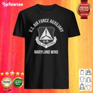 Good US Air Force Auxiliary Maryland Wing Civil Air Patrol Shirt