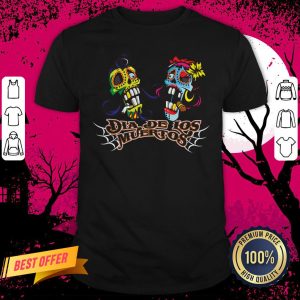 Rockabilly Sugar Skulls Dia De Los Muertes Day Of The Dead Shirt