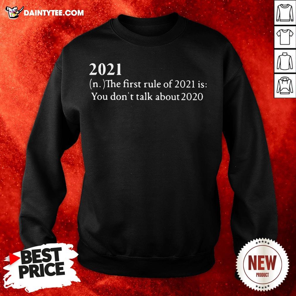 Official 2021 The First Rule Of 2021 Is You Don’t Talk About 2020 Shirt