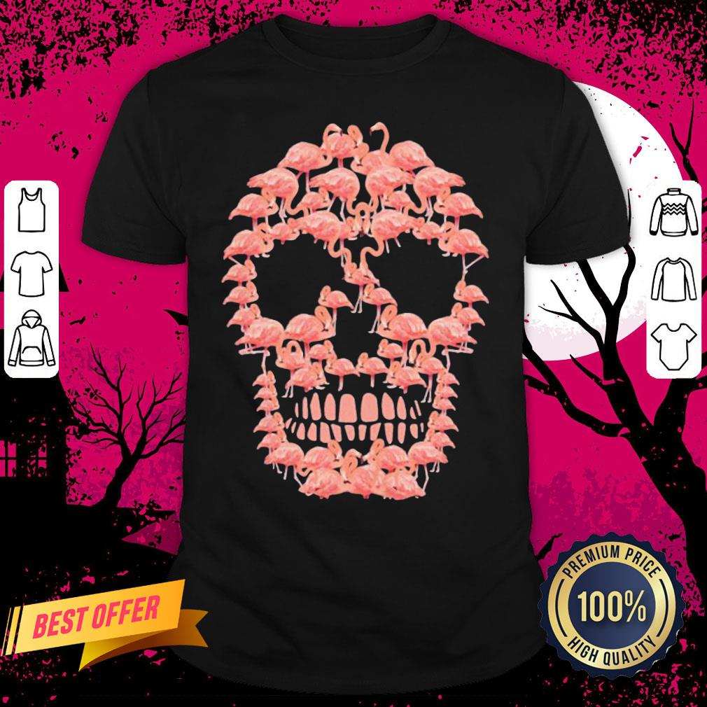 Official Flamingos Sugar Skull Haloween Shirt