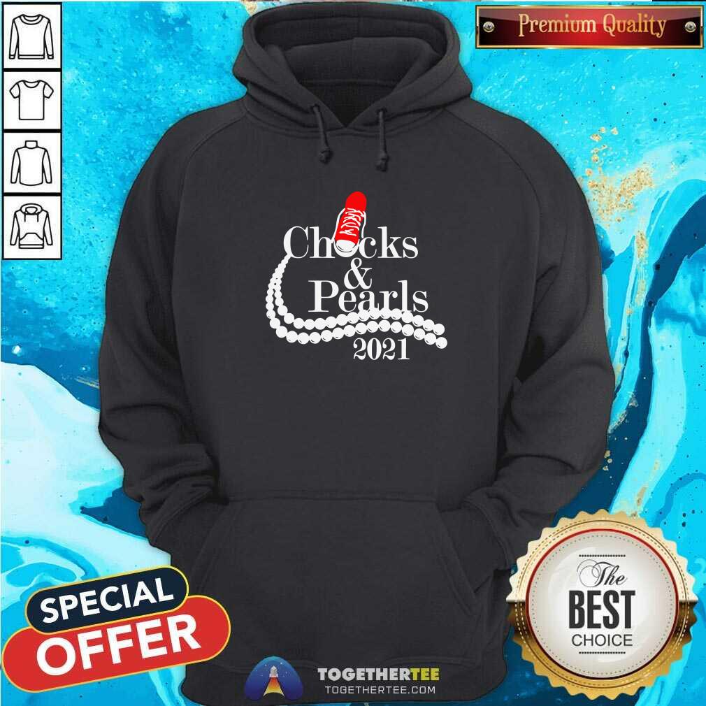 Official Kamala Harris Chucks And Pearls 2021 Red Converse Shirt