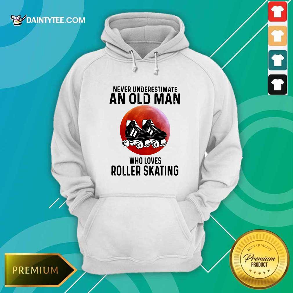 Official Never Underestimate An Old Man Who Loves Roller Skating Shirt