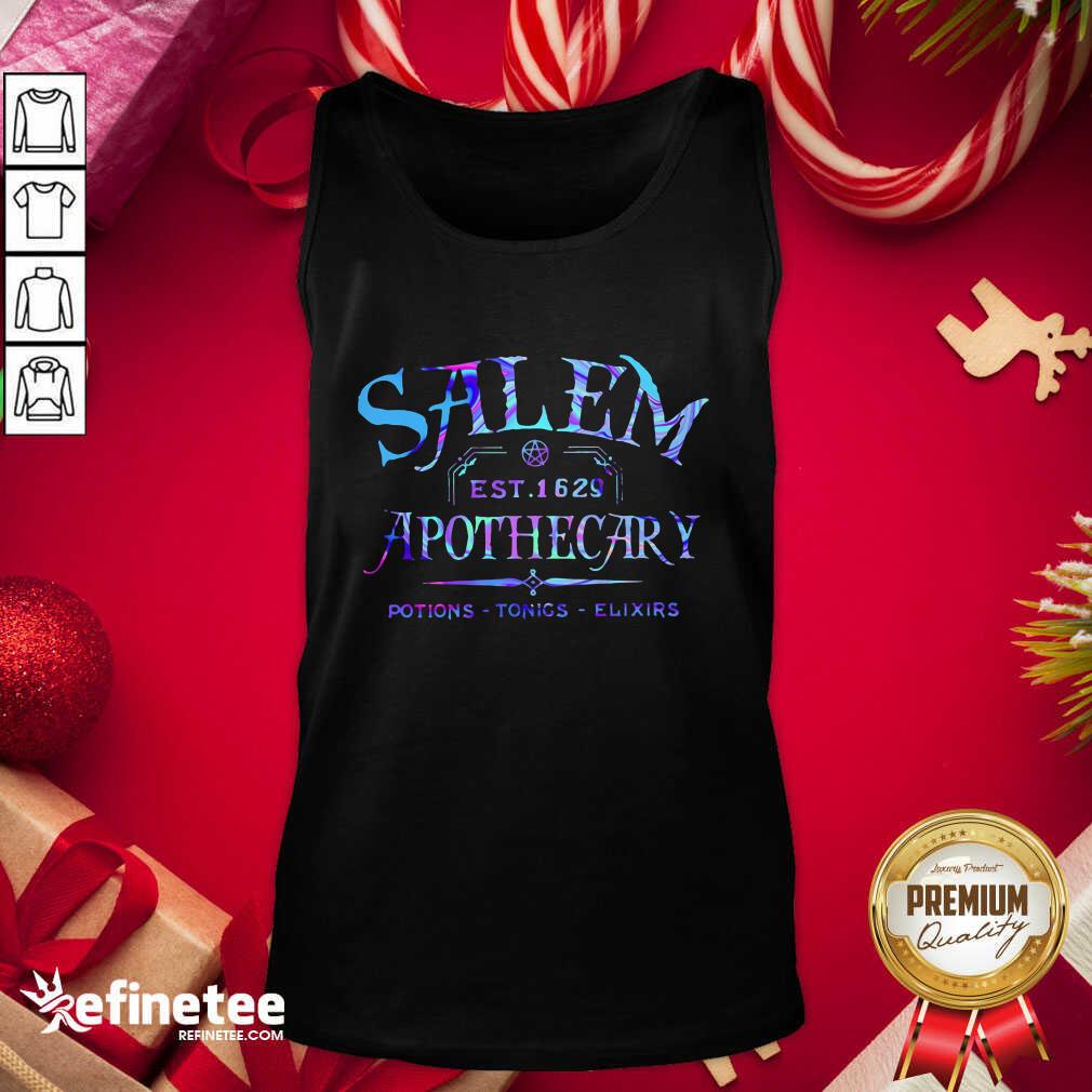 Official Salem Est 1629 Apothecary Potions Tonics Elixirs Color Shirt