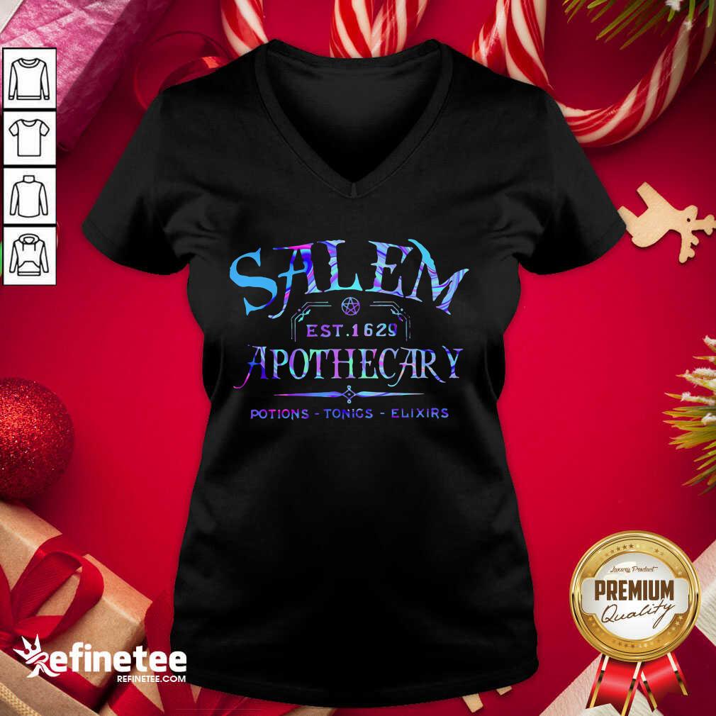 Official Salem Est 1629 Apothecary Potions Tonics Elixirs Color Shirt
