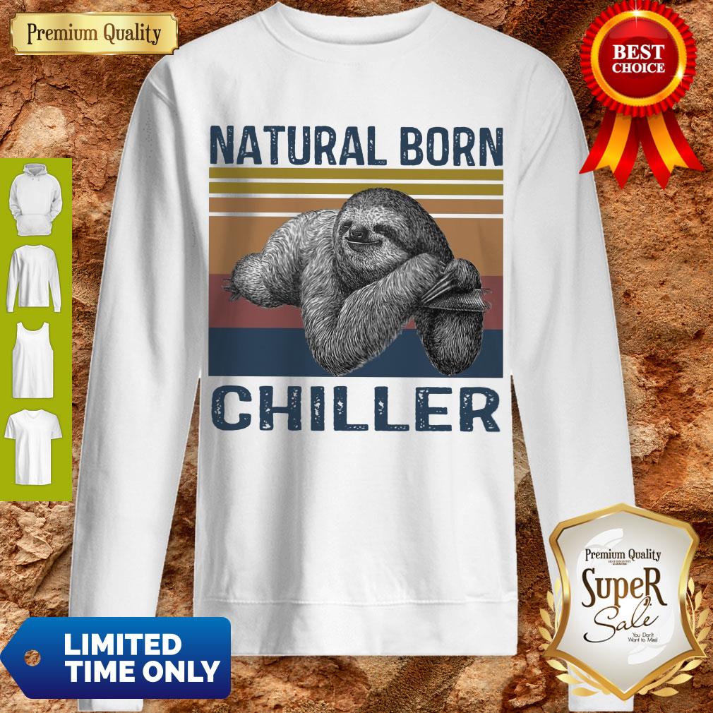 Official Sloth Natural Born Chiller Vintage Shirt