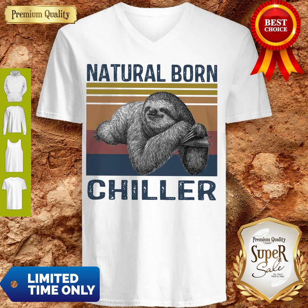 Official Sloth Natural Born Chiller Vintage Shirt