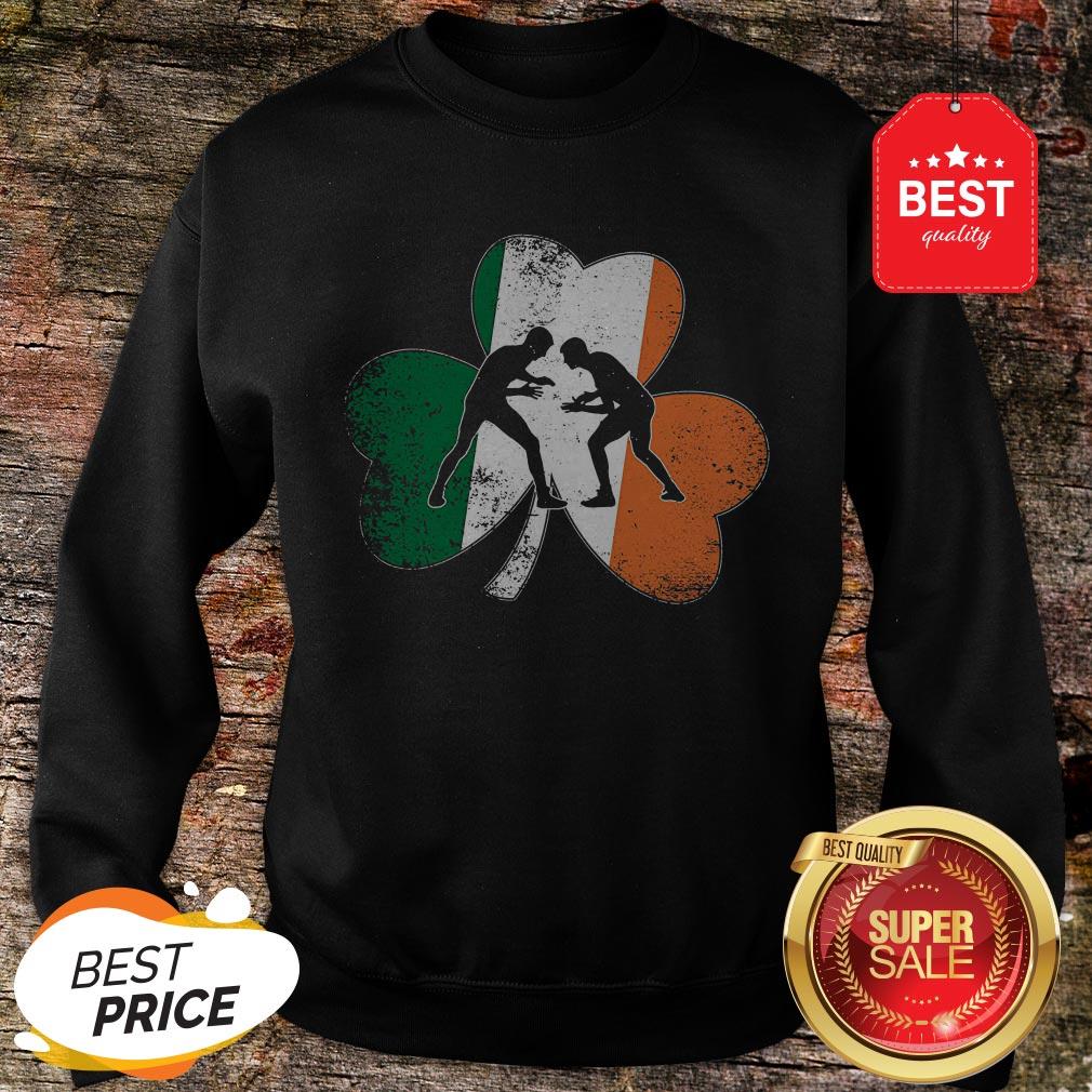 Official Wrestling St.Patrick’s Day Gift Shamrock Ireland Irish Flag Shirt