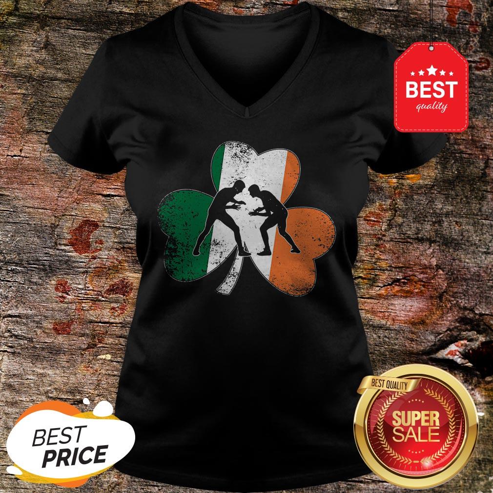 Official Wrestling St.Patrick’s Day Gift Shamrock Ireland Irish Flag Shirt